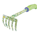 Грабли прямые, 5 зуб, сталь, Palisad, Flower green, 85х310 мм, черенок пластиковый, 62039 - фото 2