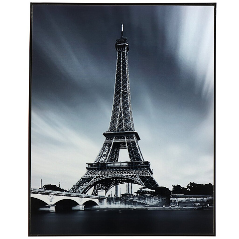 Картина 40х50 см, Эйфелева башня, Y4-5102, черно-белая
