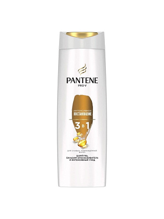 Шампунь, бальзам-ополаскиватель для сухих и поврежденных волос, Pantene Pro-V, 3в1 Интенсивное восстановление, 360 мл