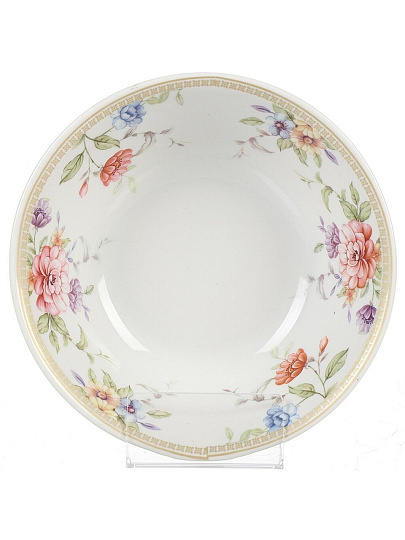 Салатник фарфор, круглый, 4.5 см, 0.36 л, Маргаритки, Дулевский фарфор, 118332
