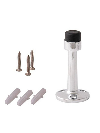 Упор Code Deco, DS-0018-CR, дверной, настенный, 7.5 см, хром, 28854