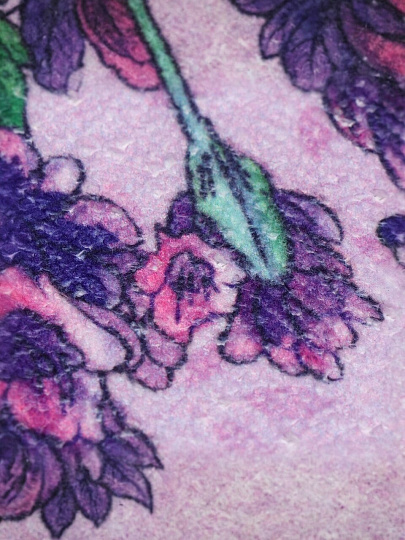 Полотенце кухонное 40х60 см, 100% полиэстер, Лаванда новая, Китай, Y9-189