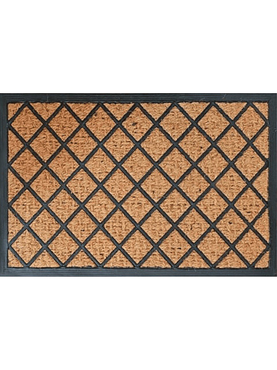 Коврик придверный, 40х60 см, прямоугольный, кокосовое волокно, узор, Фигурный, 93724