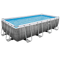Бассейн каркасный Bestway, 549х274х122 см, Power Steel Rectangular, 56998, фильтр-насос, лестница, тент, 14812 л, поплавок-дозатор - фото 2