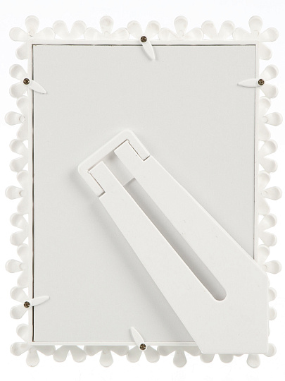 Фоторамка 15х20 см, пластик, белая, Цветы, Y4-11091