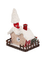 Фигурка декоративная Дом в снегу, 20х16х28.5 см, красная, SYZFZ-4223030 - фото 4