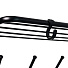 Вешалка настенная 5 крючков, с полкой, 60х22х26.5 см, ЗМИ, ВСП 21В Ч, черная - фото 2