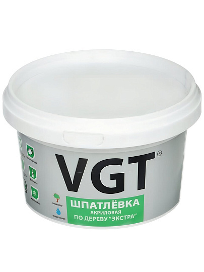 Шпатлевка VGT, Экстра, акриловая, по дереву, для внутренних работ, бук, 1 кг