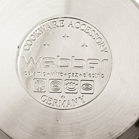 Набор посуды из нержавеющей стали Webber BE-752/6 (кастрюля 1.5+2.5+3.6 л), 3 предмета