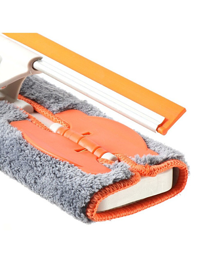 Швабра-окномойка 112х28х8.5 см, телескопическая ручка, серая, A260049