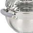 Набор посуды нержавеющая сталь, 6 предметов, кастрюли 1.9, 2.9, 3.9, индукция, Daniks, Модерн серый, SD-6N - фото 4