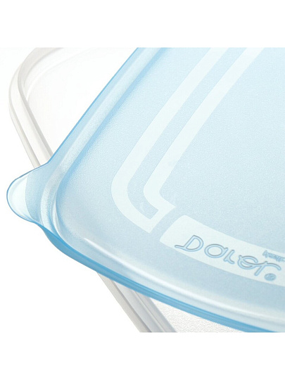 Набор емкостей пластик, 0.7 л, 3 шт, в ассортименте, прямоугольный, для продуктов, Darel, Трио, 40401