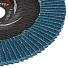 Круг лепестковый торцевой КЛТ1 для УШМ, LugaAbrasiv, диаметр 180 мм, посадочный диаметр 22 мм, зерн ZK40, шлифовальный - фото 3