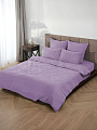 Постельное белье евро, простыня 160х200х25 см, 2 наволочки 70х70 см, 2 наволочки 50х70 см, пододеяльник 200х215 см, простыня на резинке, Silvano, поплин, Лаванда