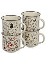 Кружка керам, 4 шт, 400 мл, Зимняя сказка, Daniks, BR562/3828-1 - фото 4