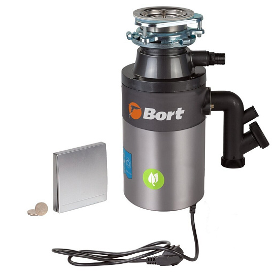 Измельчитель для мойки Bort, Titan 4000, 562 Вт, 3200 об/мин, 1400 мл