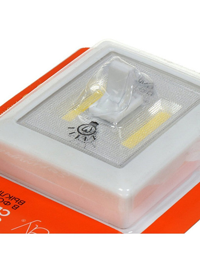 Фонарь-светильник светодиодный, JazzWay, TS2-L2W, 100 Лм, IP40, 8.1х6.5х1.3 см, 3хААА, 5023321