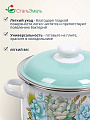 Кастрюля эмалированная сталь, 3 л, крышка сталь, цилиндрическая, СтальЭмаль, Монантес, 6RD181M, белоснежная, индукция - фото 5