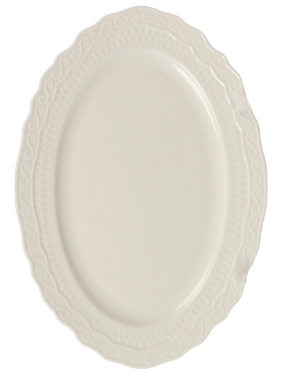 Блюдо фарфор, овальное, 17.7х25.4х2 см, Фрея, Blue bird, BB-OD25-0103