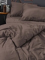 Постельное белье евро, простыня 216х240 см, 2 наволочки 70х70 см, 2 наволочки 50х70 см, пододеяльник 200х215 см, Silvano, поплин, Мокка