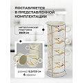 Кружка керамика, 4 шт, 250 мл, Мрамор с золотом, Y4-5347, белая, металлическая подставка - фото 4