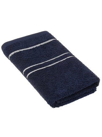 Полотенце банное 50х90 см, 100% хлопок, 420 г/м2, Азия, Silvano, синее, Узбекистан