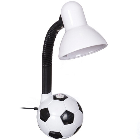 Светильник настольный E27, 40 Вт, детский, черный, абажур белый, TDM Electric, Футбольный мяч, SQ0337-0048