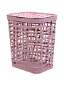Корзина для белья, 55 л, 44х36х52 см, прямоугольная, плетеная, полипропилен, лавандовая, с крышкой, Idea, Хаос, М 2619
