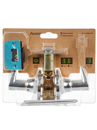 Защелка Avers, 8023-05-CR, 25306, хром, алюминий