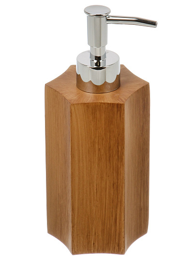 Дозатор для жидкого мыла Дерево, полистоун, 8.1x13/19 см, BRE2017AA-LD