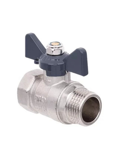 Кран для воды, 1", г-ш, ручка-бабочка, 1160, AquaLink