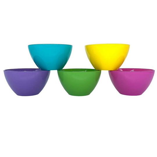 Салатник стекло, круглый, 11х6 см, 0.25 л, малый, Микс, Декостек, 322/1-Н7, в ассортименте