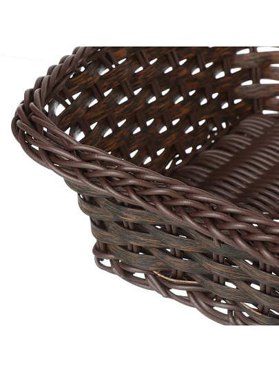 Корзина декоративная 23х23х8 см, квадратная, плетеная, Y4-8902