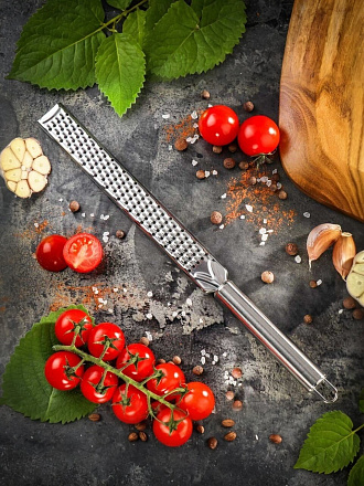 Терка ручная 32.5 см, нержавеющая сталь, Y4-7663, металлик