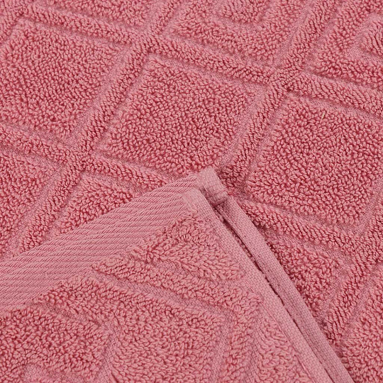 Полотенце банное 50х90 см, 100% хлопок, 450 г/м2, жаккард, Ромбы 4444, Авангард, жимолость, 171, Россия