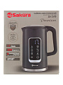 Чайник электрический Sakura, SA-2179DBK, черный, 1.7 л, 2200 Вт, скрытый нагревательный элемент, нержавеющая сталь, пластик - фото 7