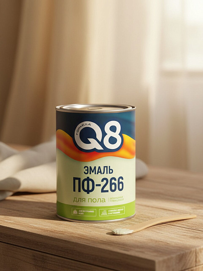 Эмаль Formula Q8, ПФ-115, алкидная, глянцевая, кремовый, 2.6 кг