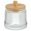 Банка с бамбуковой крышкой, 0.8 л, 12х12х14 см, Pump, Daniks - фото 5