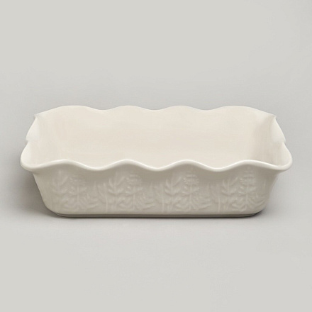 Форма для запекания керамика, 24х32х8 см, 2.5 л, прямоугольная, Agness, Beige, 780-122