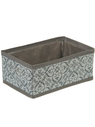 Кофр для хранения, спанбонд, твердые стенки, 6 шт, серый, с рисунком, ВС-222-19138