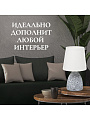 Светильник настольный E14, серый, абажур белый, RL-TL013 - фото 4