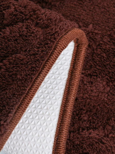 Набор ковриков для ванной и туалета, 3 шт, 0.5х0.8, 0.4х0.5 м, полиэстер, шоколадный, Silvano, Вязание, Y4-11482