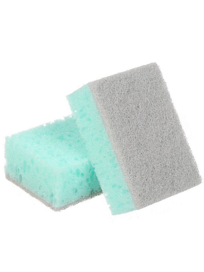 Губка для посуды 5 шт, поролон, абразивная фибра, 9.8х6.7х3.5 см, Марья Искусница, 17199, тиффани