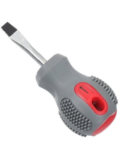 Отвертка плоская, Bartex, SL6, 6х38 мм, антискользящая двухкомпонентная, CrV сталь, K0029N