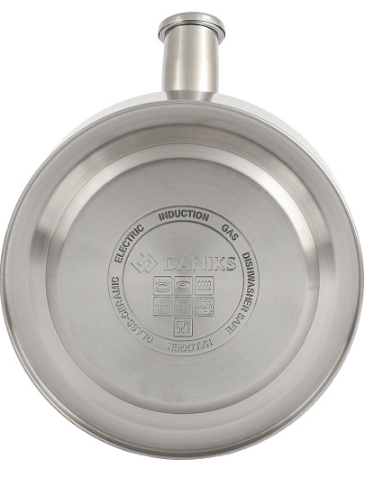 Чайник нерж, 3 л, со свист, нержавеющая сталь, Daniks, GS-04302A