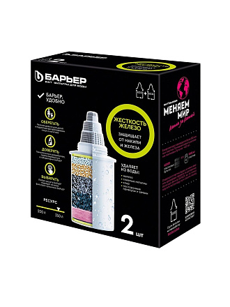 Картридж для фильтра-кувшина Барьер, Жесткость Железо, К302Р00, 2 шт