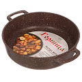 Жаровня алюминий, 26 см, 3 л, антипригарное покрытие, Горница, Шоколад, ж261аш - фото 3
