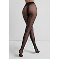 Колготки Conte, Elegant Beauty, 20 DEN, р. 3, nero/черные, с имитацией шва и тату-рисунком - фото 2