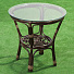 Мебель садовая Мальдивы, кофейная, стол, 55х55х56 см, 2 кресла, 1 диван, подушка коричневая, 110 кг, 114х71х72 см, IND01 - фото 11