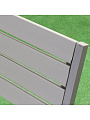 Мебель садовая Green Days, Эллада, серая, стол, 140х70х70 см, 6 стульев, 120 кг, YTCT009-1 - фото 12